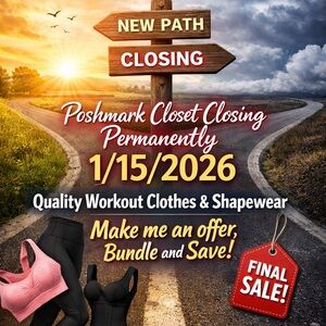 Closet closing permanently 1/15/2026, everything must be sold